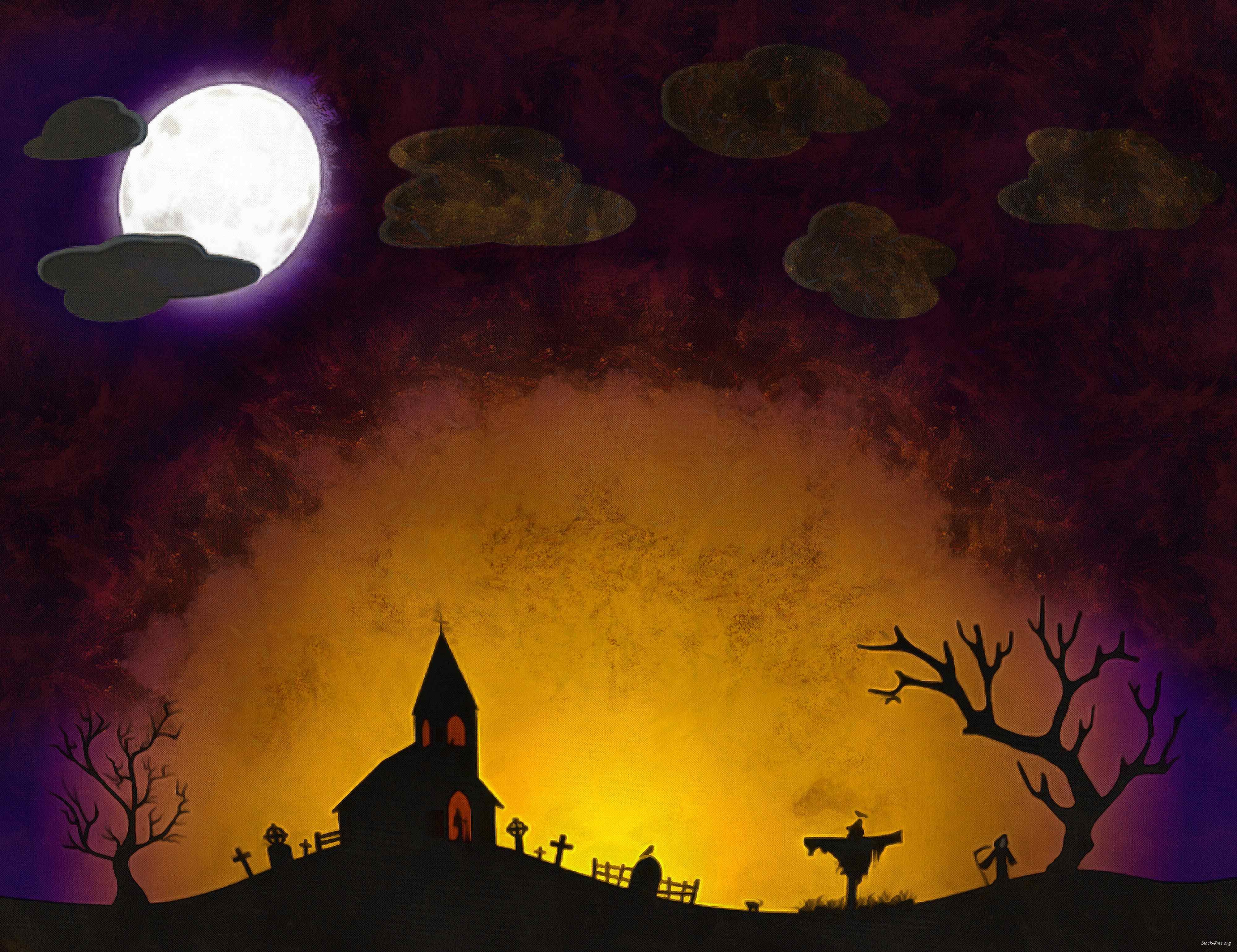 halloween, holiday, moon, happy halloveen, castle, spooky - halloween, free stock photos, public domain images, stock free images, download for free