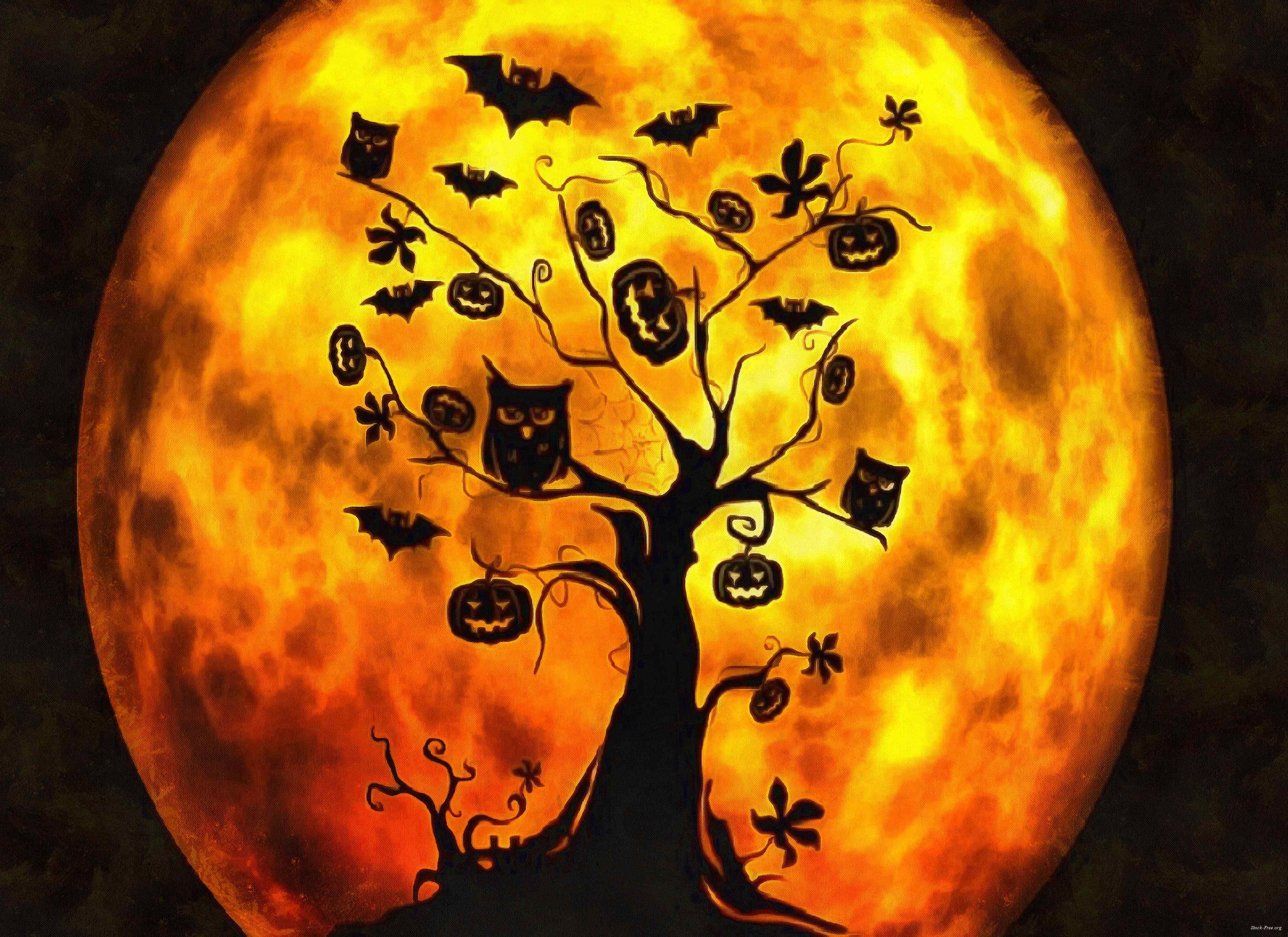 halloween, holiday, moon, happy halloveen, castle, spooky - halloween, free stock photos, public domain images, stock free images, download for free