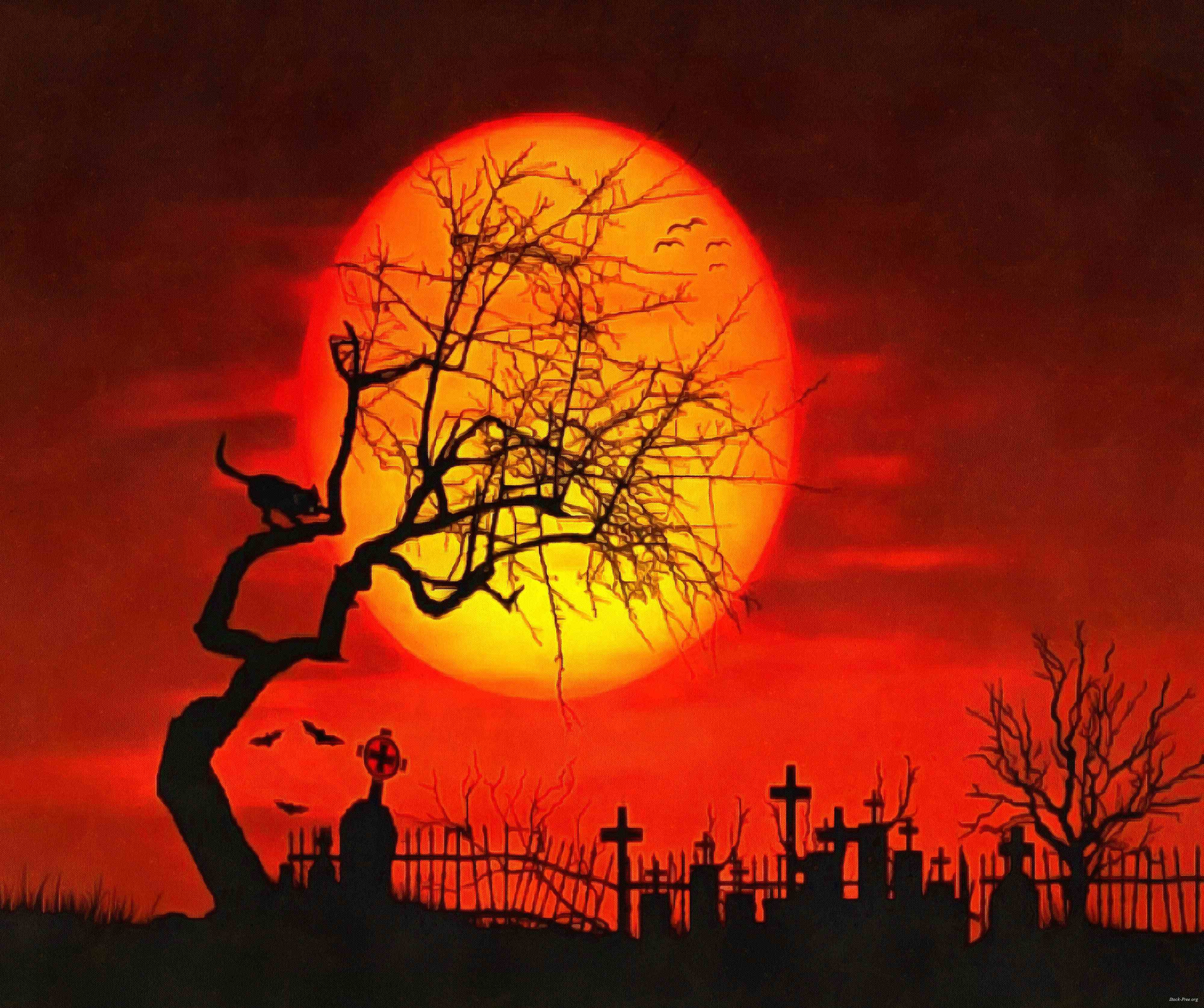 halloween, holiday, moon, happy halloveen, castle, spooky - halloween, free stock photos, public domain images, stock free images, download for free