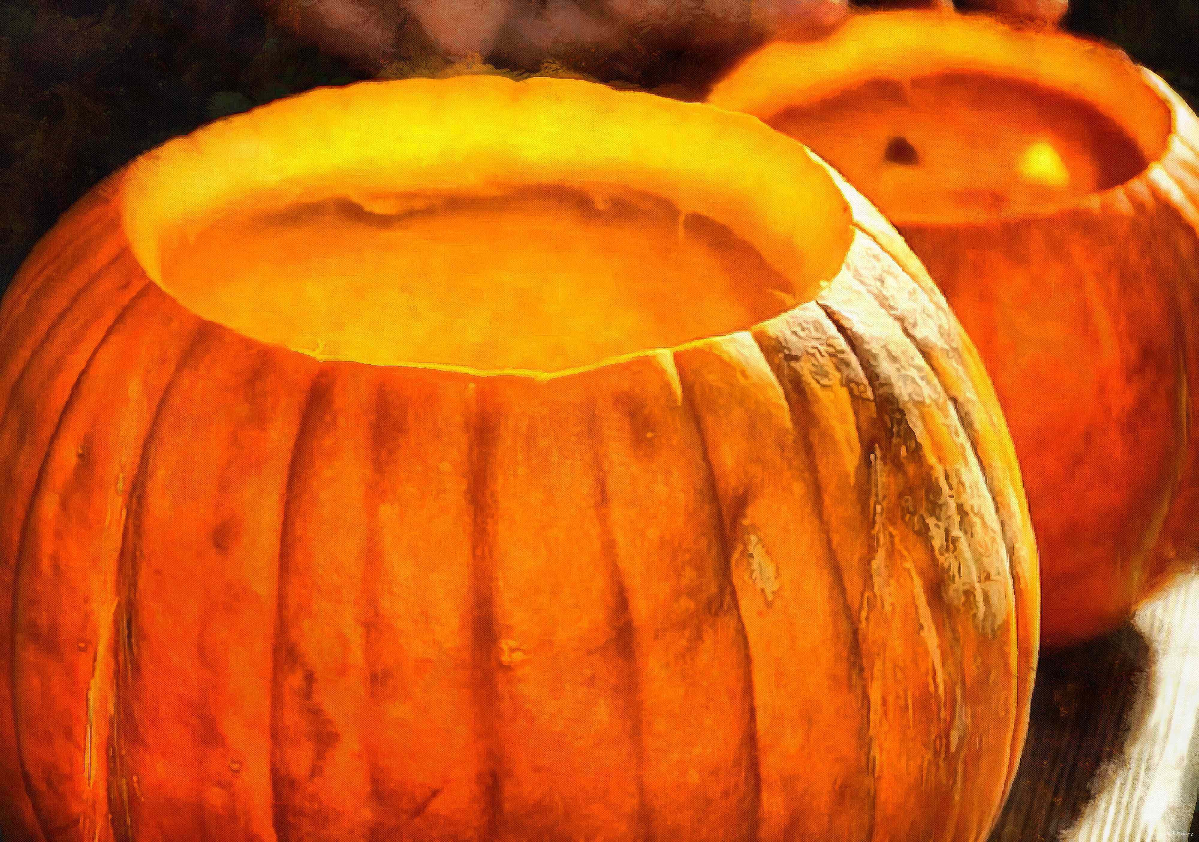 knife, open pumpkin, empty pumpkin, head, vegetable, event, candle