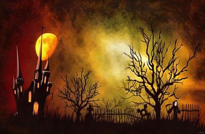 halloween, holiday, moon, happy halloveen, castle, spooky - halloween, free stock photos, public domain images, stock free images, download for free 