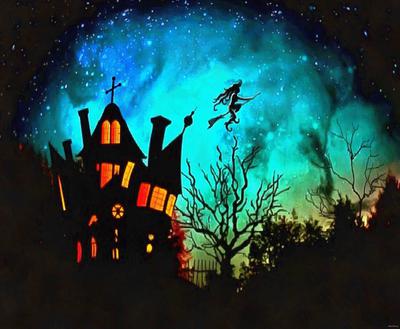 halloween, holiday, moon, happy halloveen, castle, spooky - halloween, free stock photos, public domain images, stock free images, download for free 
