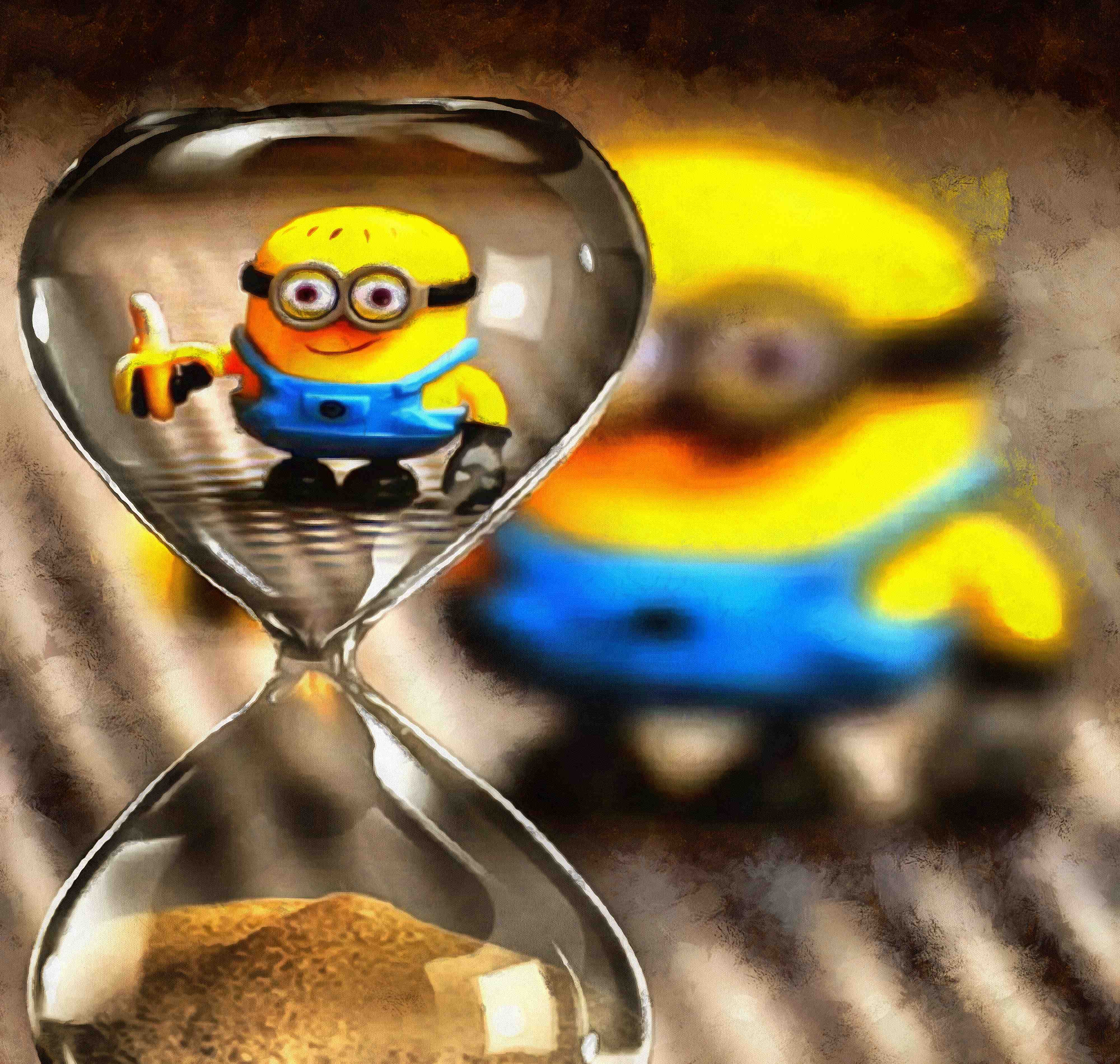 yellow man, small man, sand watch, small yellow man, toy free photo, stock free photo