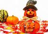 basket , leaves, vegetables, pumpkin, holiday, smile, candle, Halloween pumpkin