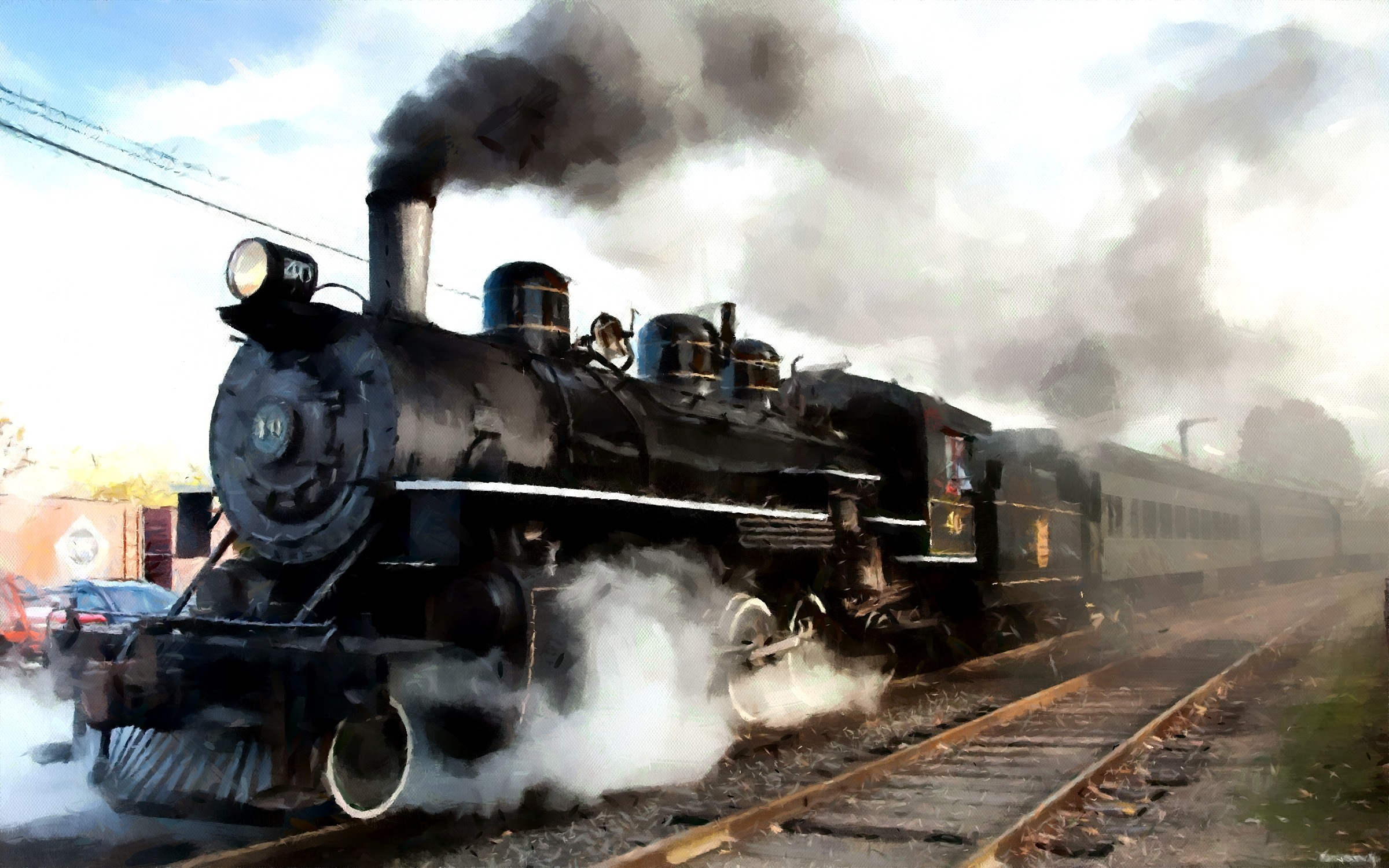 Dark Train Free Stock Image - Public Domain