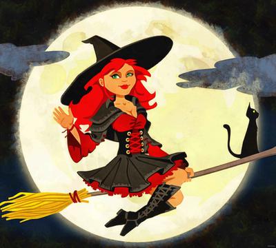 witch, magic, night, lady, moon, magic, hat, dark, spooky, halloween, -  stock free photos, public domain images, download free images, free stock images, public domain 